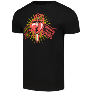 숀 마이클스[Heart &amp; Dagger Logo]레트로 티셔츠