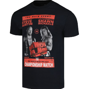 레슬매니아14[Steve Austin vs. Shawn Michaels]WWE 레전드 티셔츠